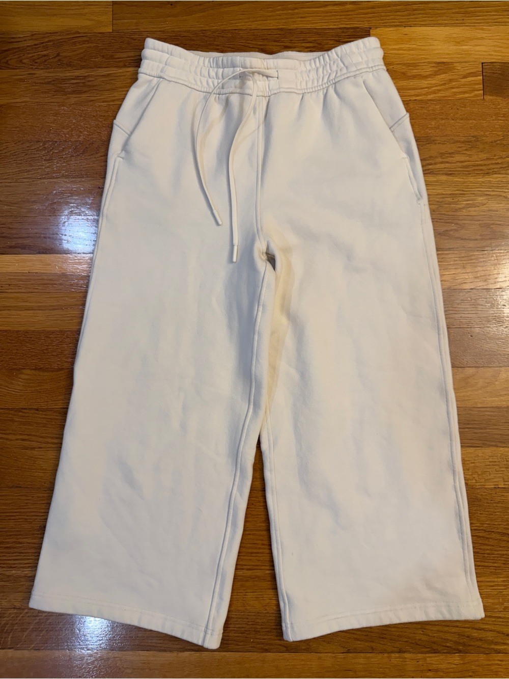 Lululemon Loungeful High-Rise Wide Leg Crop White Opal - Size 6 NWOT